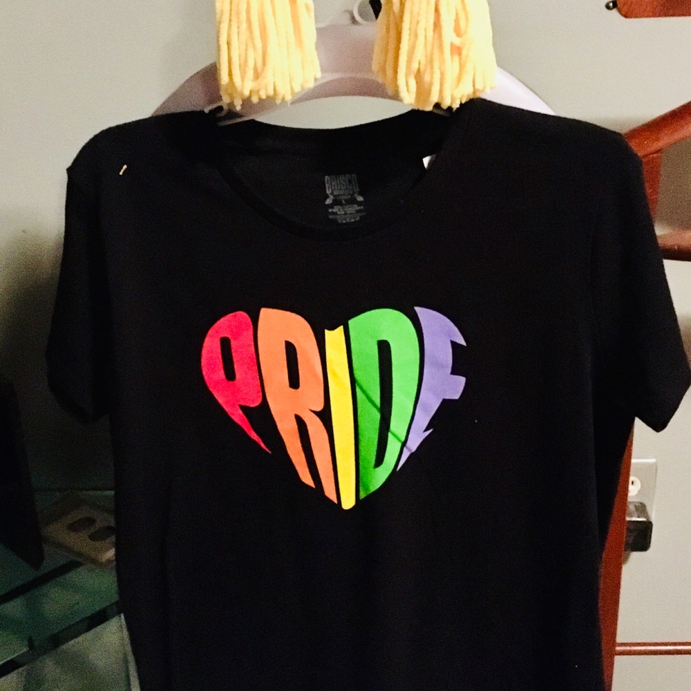Pride Tshirt and matching earrings